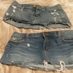 Bundle of 2 jean skirts
